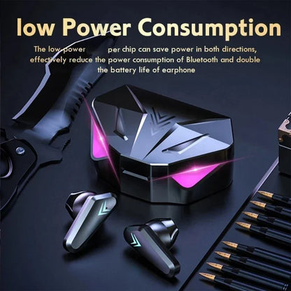 سماعة بلوتوث لاسلكية X15 TWS بشاشة عرض LED وسماعات رأس بخاصية إلغاء الضوضاء