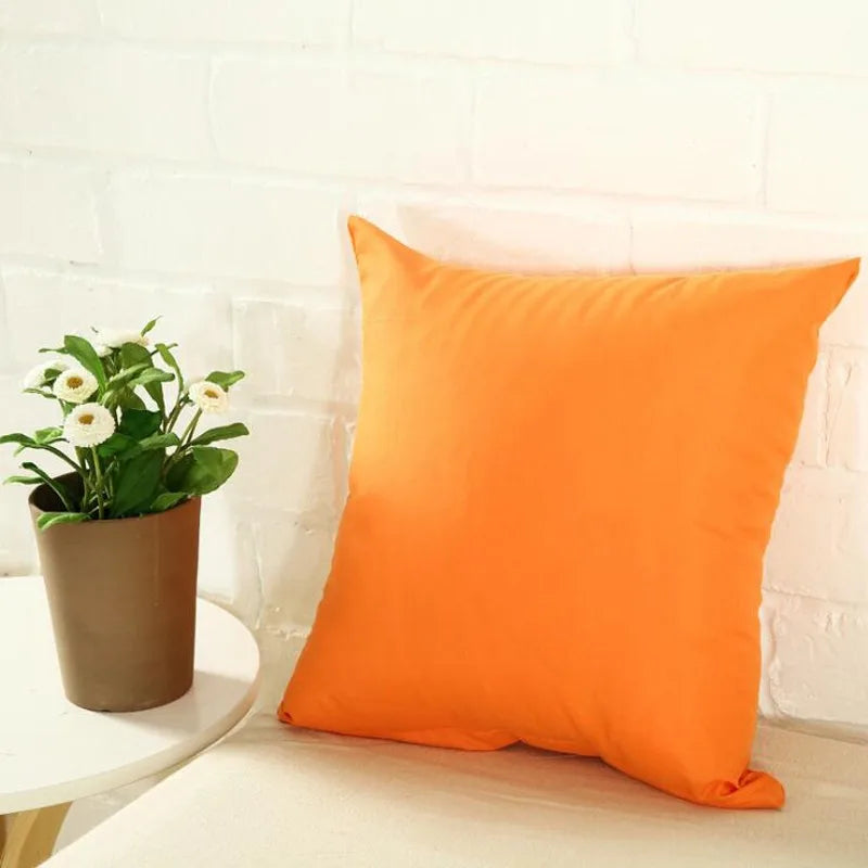 Candy Color Cushion Pillow Case Cover