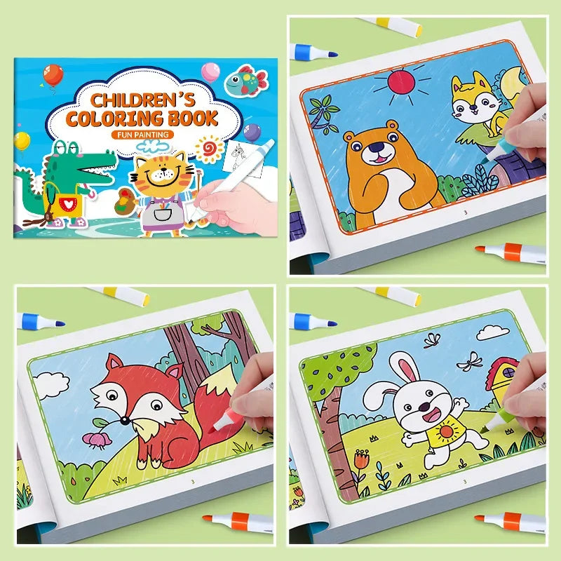 Cartoon Animal Drawing Book Children's Coloring Book