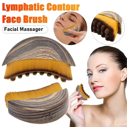 2Piece Lymphatic Face Sculpting Bandage&Massage Brush