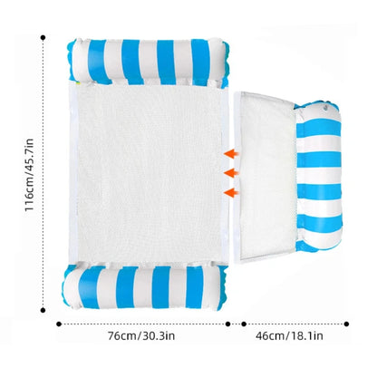 Inflatable Foldable Floating Row Swimming PoolMat