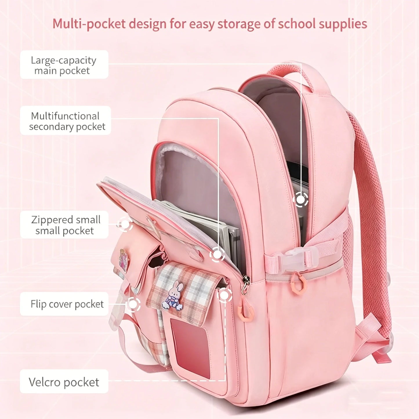 Waterproof Lightweight Backpack For Primary School Backpack