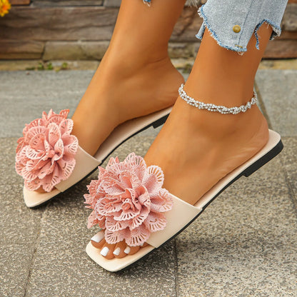 Flower Flat Slippers