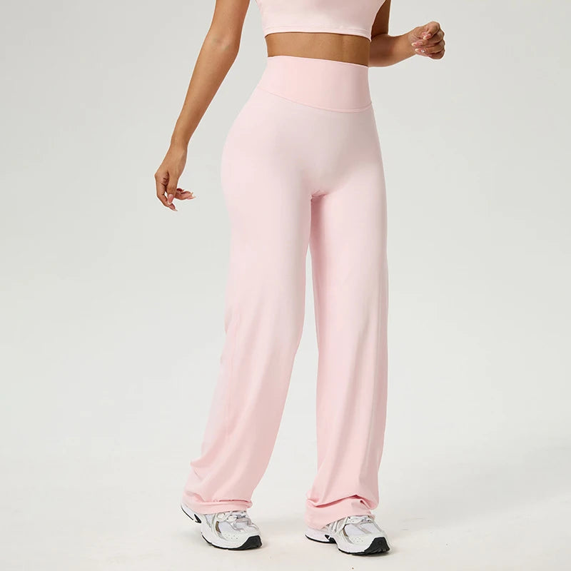 High Waist Wide Straight-Leg Ultra Soft Yoga Pants