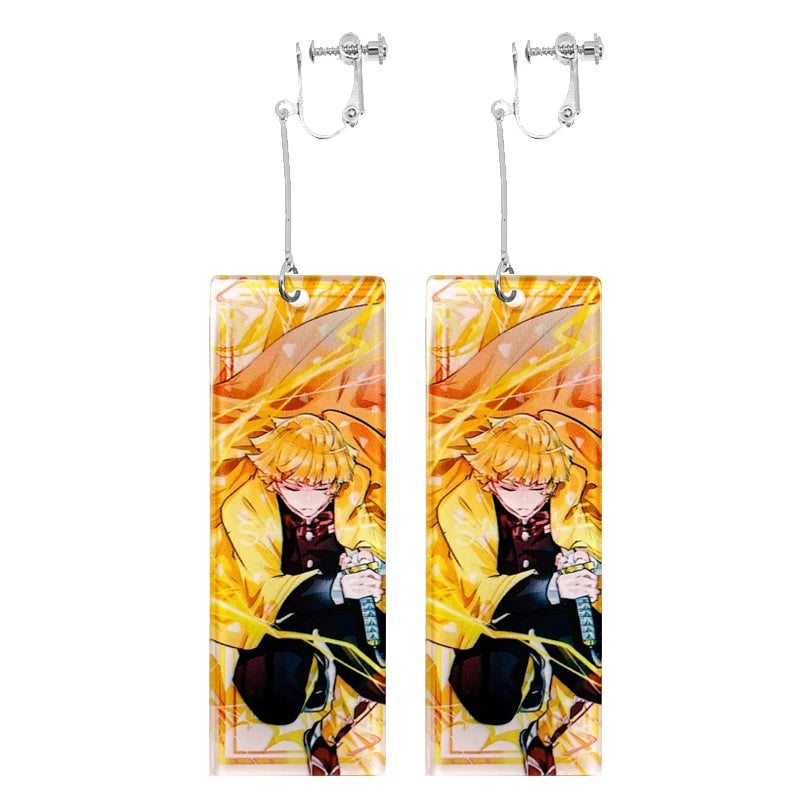 Acrylic Demon Drop Long Earrings
