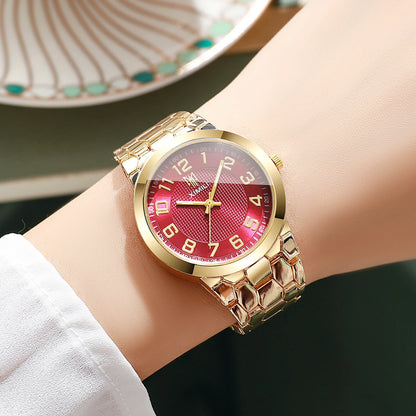 Elegant Arabic Dial Bracelet Strap Ladies Quartz Wristwatches