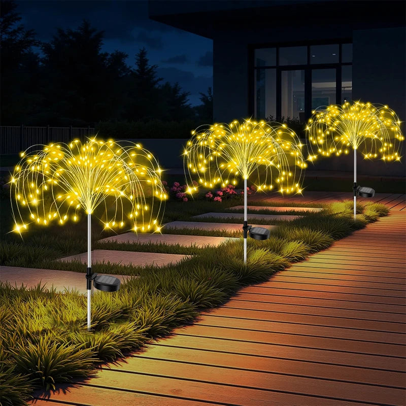 LED Garden Solar Lights Dandelion Outdoor Waterproof Courtyard Decor