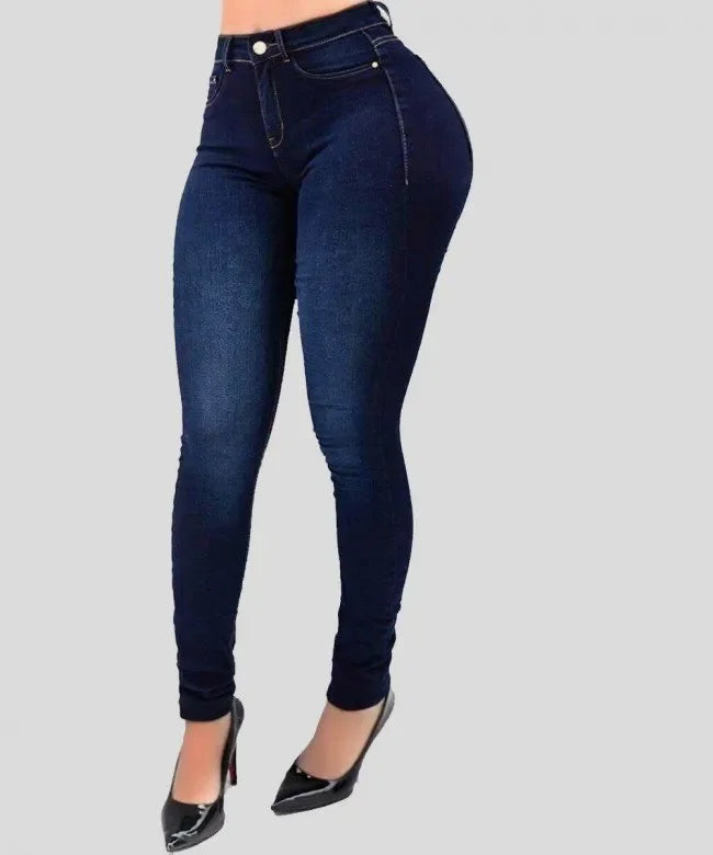 High waist shaping figure jeans