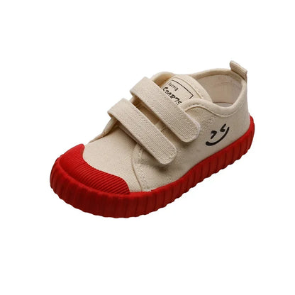 Korean Version Smiling Face Casual Canvas Shoes