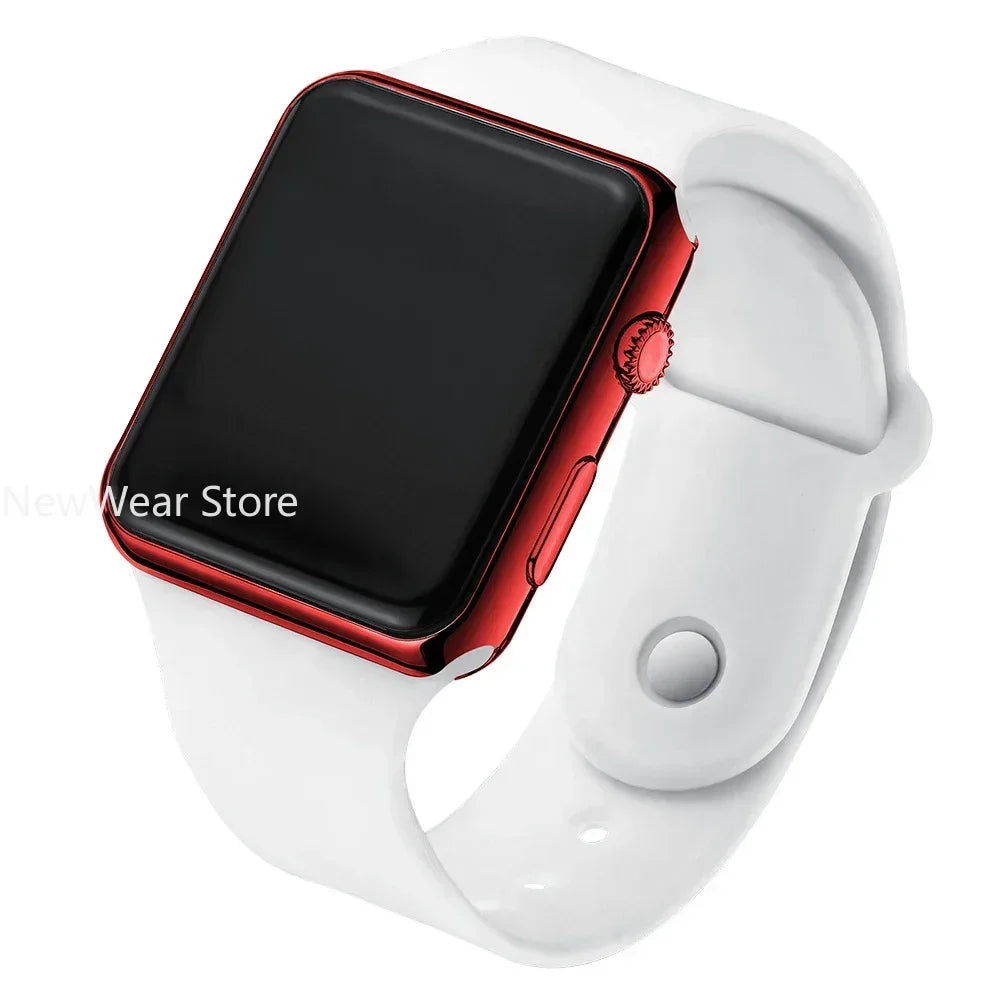 Digital Electronic Square LED Sport Wristwatch