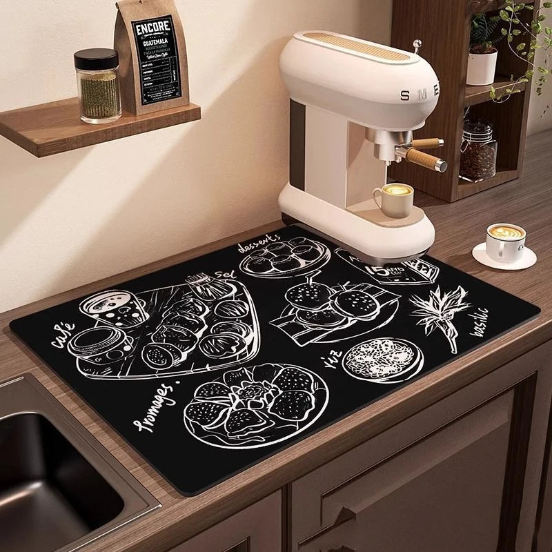 Coffee Machine Mat Waterproof Drain Pad