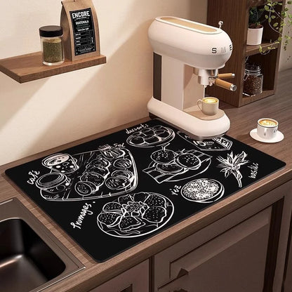 Coffee Machine Mat Waterproof Drain Pad