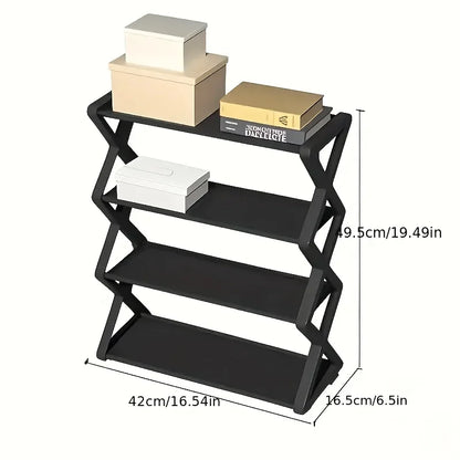 4Layer X-Type Multi Layered Space Saving Shoe Rack