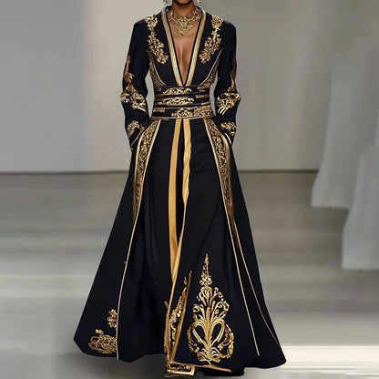 Long Sleeve Chic Party Dress