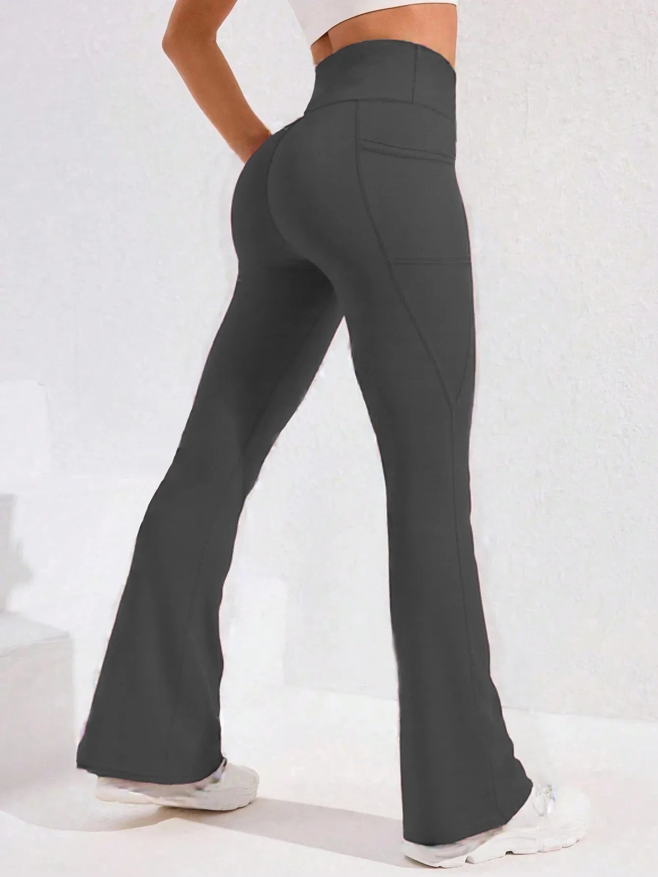 High Waist Flare Leg Yoga Pants