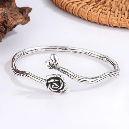 925 Sterling Silver Bangle Bracelet Set