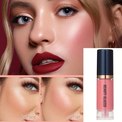 4Pcs Set Primer + Concealer + Liquid Foundation + Liquid Blush Matte Velvet Waterproof Foundation