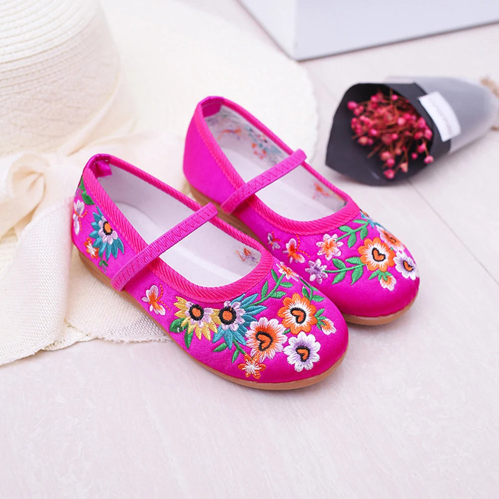 Girls Soft Leather Sole Dance Shoes