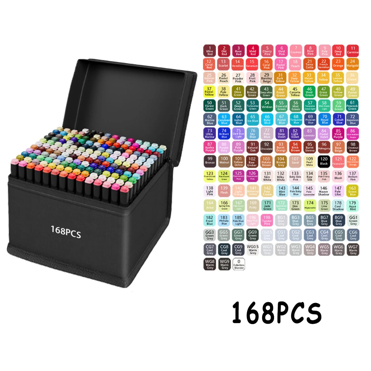 24/48/80/120/168/262 Colors Professional Drawing Markers