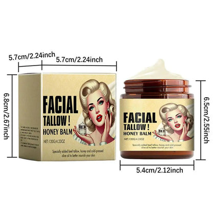 Crema facial hidratante de bálsamo de miel y loción corporal