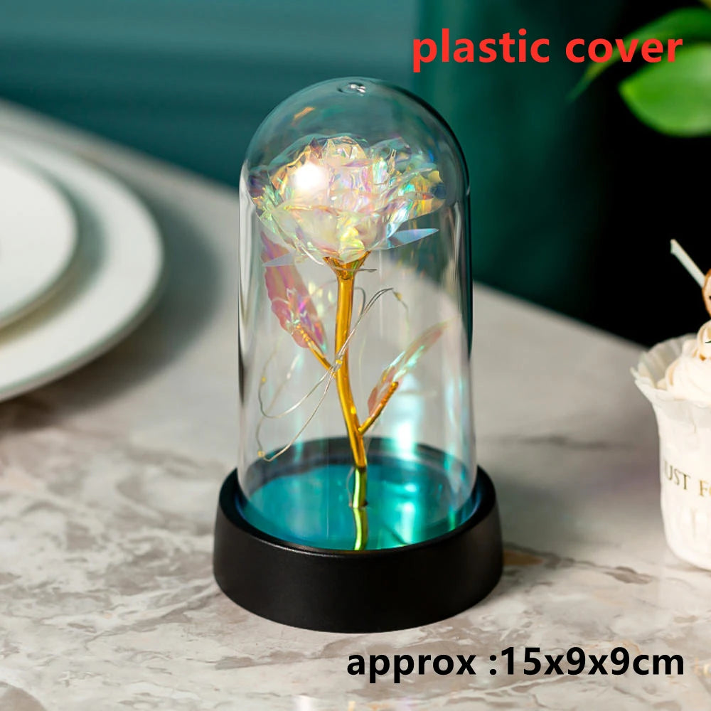 LED Galaxy Three Rose Artificial Flowers