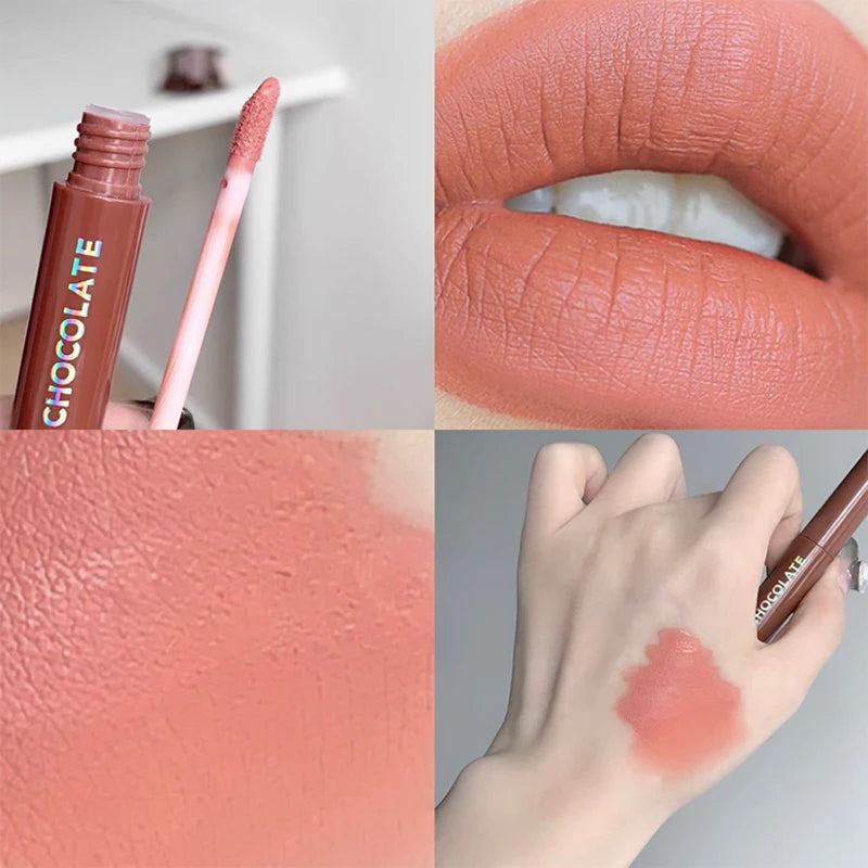 Chocolate five lip glaze set Mist matte lipstick