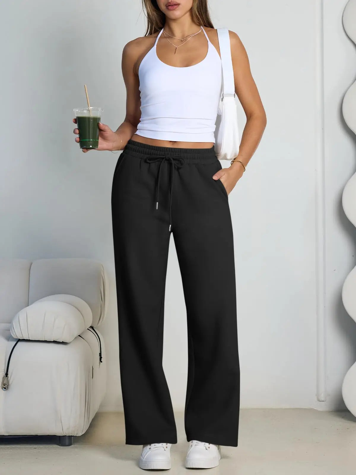 Wide Leg straight leg loose dance Pants