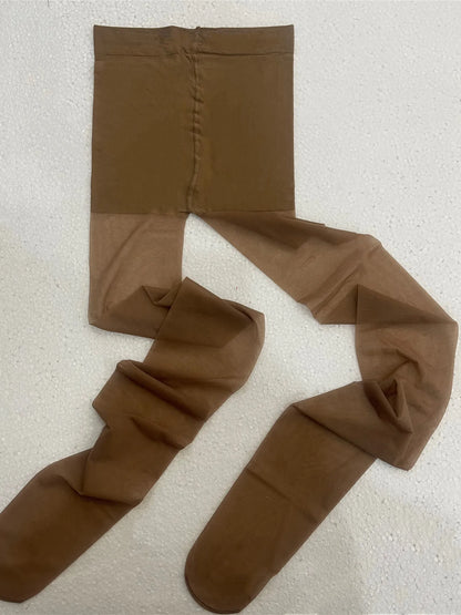 3 pares de medias finas translúcidas, medias negras sexis