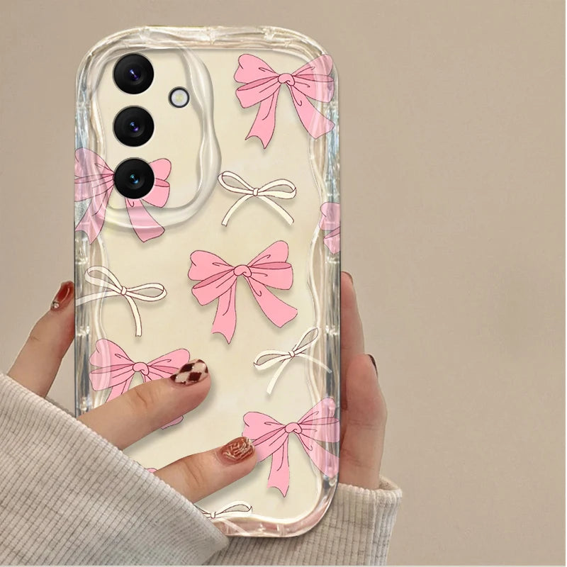 Black Bowknot Heart Case for Samsung Galaxy