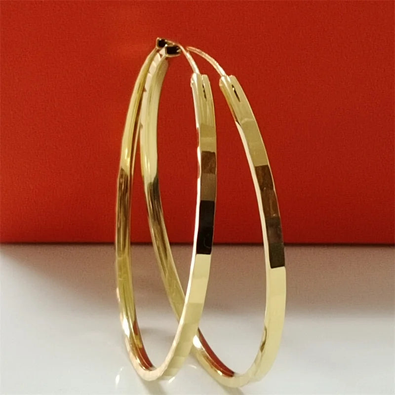 Senlissi 18K Gold Plated Hoop Earrings