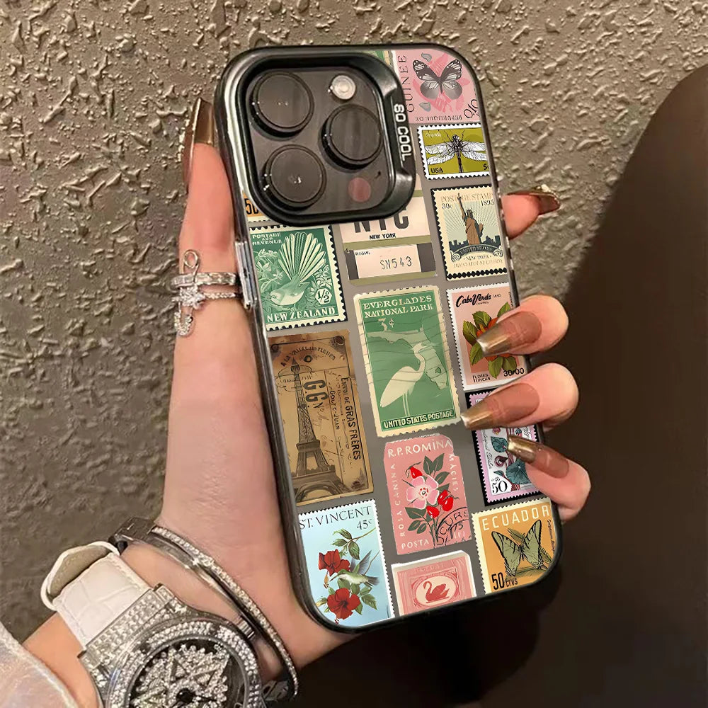 INS Star Phone Case For iPhone Pro Max Matte IMD Cover