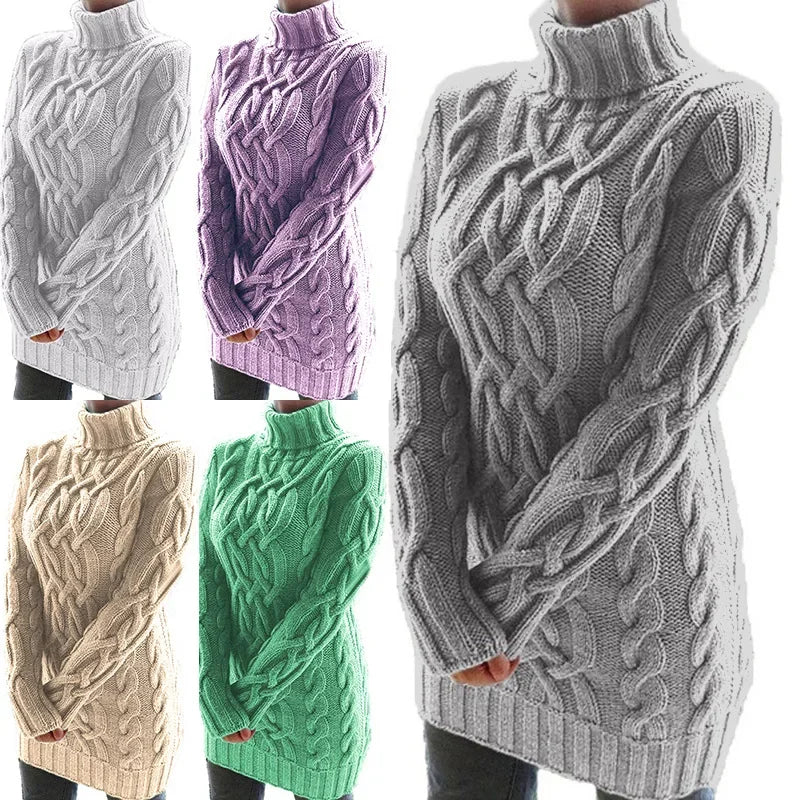 Turtleneck Thickened Twist Sweater
