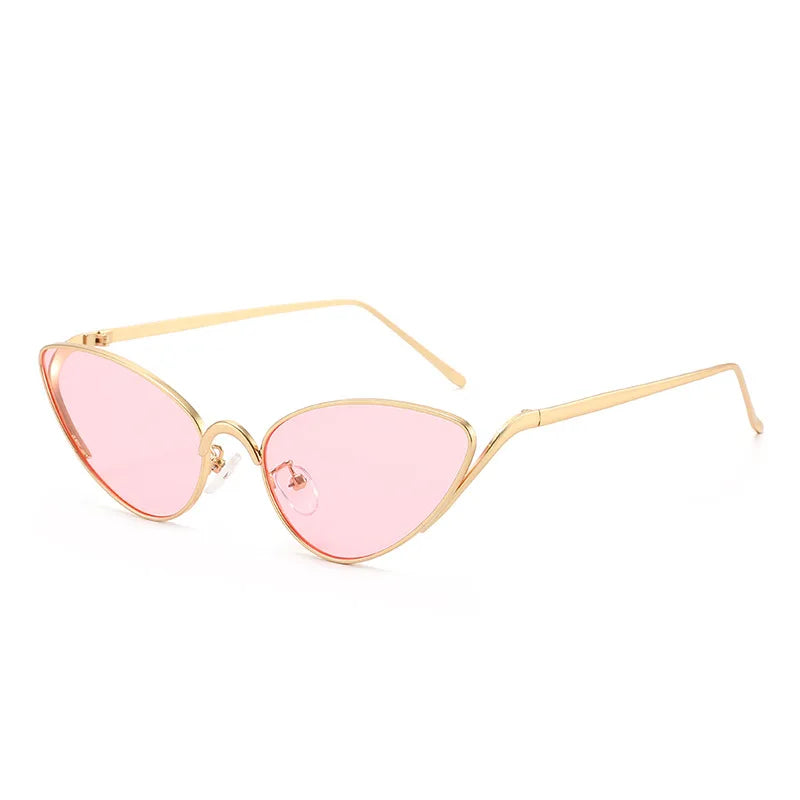 Alloy Triangle Cat Eye Y2K Sexy Outdoor Sun Glasses