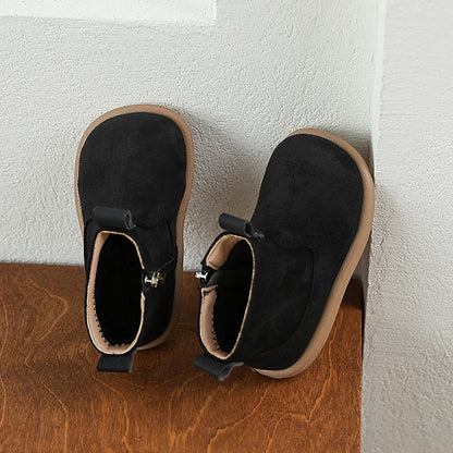 Casual Outdoor Anti-slip Infant Oxford Suede Plush Ankle Boots