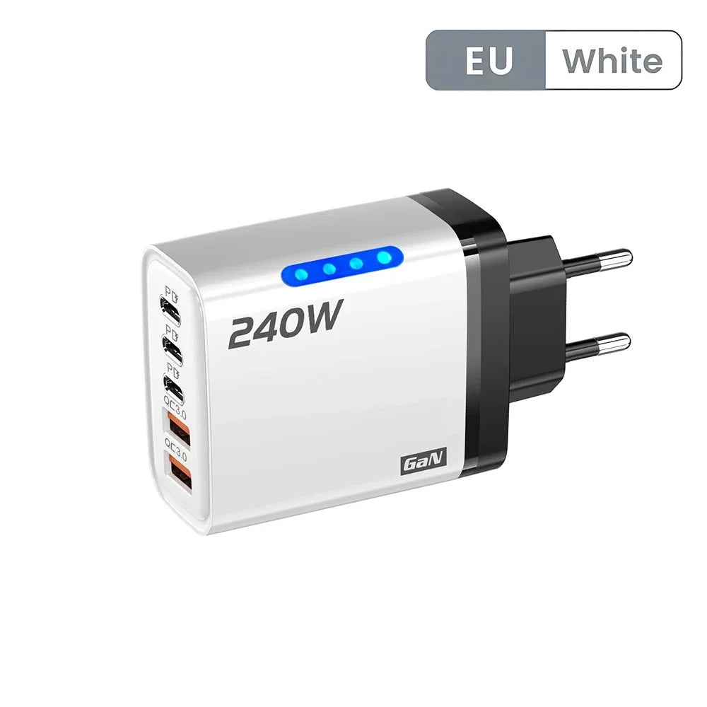 5 in 1 USB C GaN Desktop Charger Fast Charge