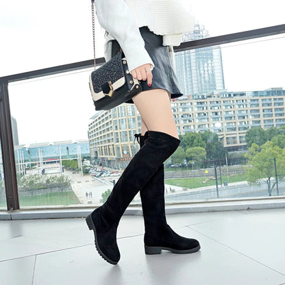 Suede Sexy High Heels Long Boots