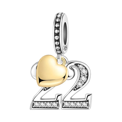 925 Sterling Silver Zircon Butterfly Letter Bracelet