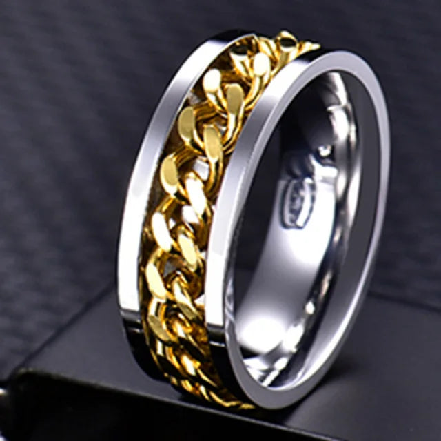 Cool Stainless Steel Rotatable Ring