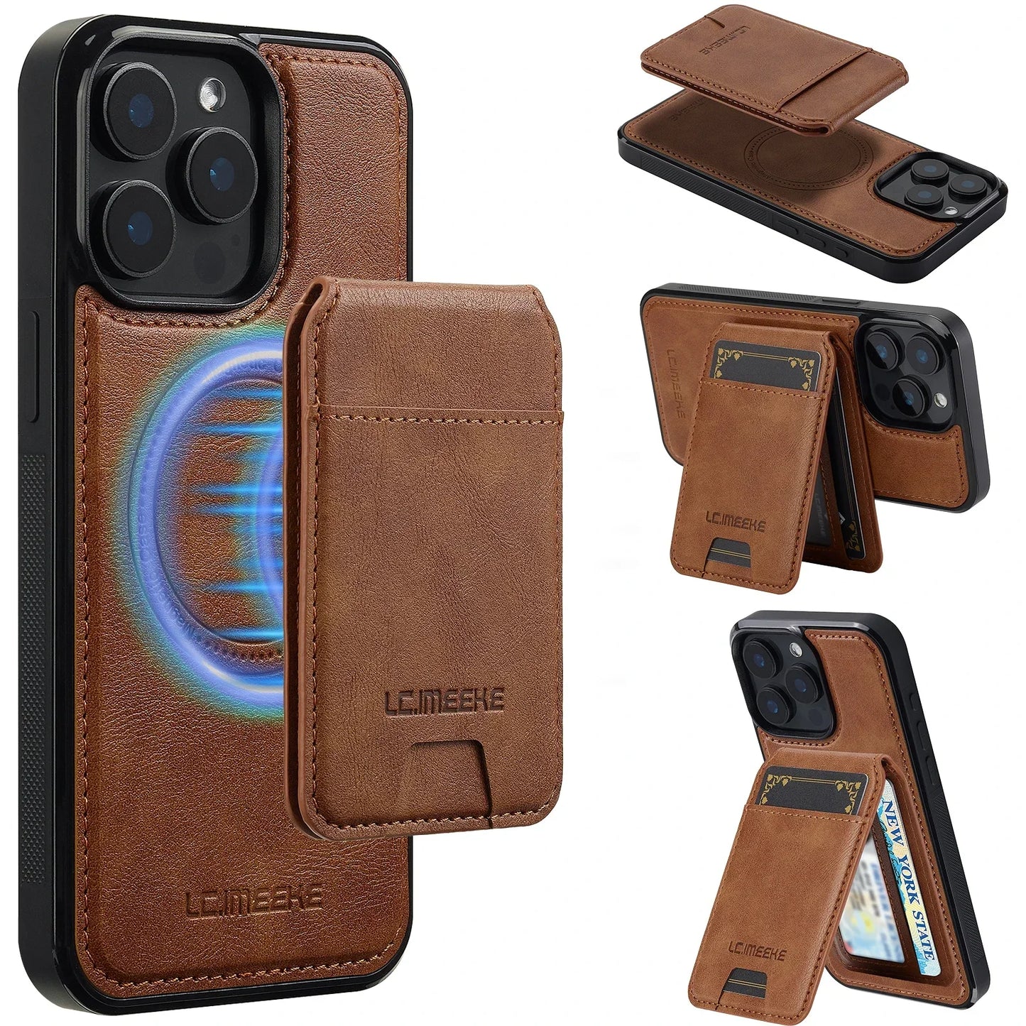 Detachable Magnetic 2 In 1 Leather Case Phone Cover