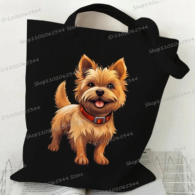 Animal Dog Series Canvas Tote Bag