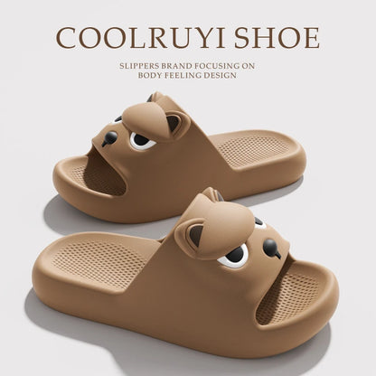 Soft Sole Cute Dog EVA Non Slip Platform Slippers