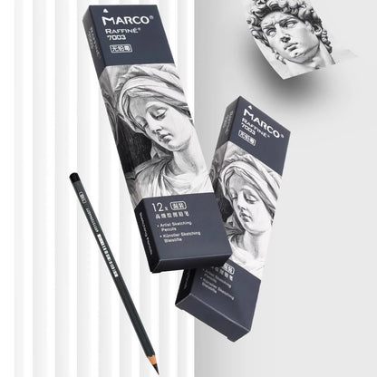 2H HB B 2B 3B 4B 5B 6B 7B 8B 12B 14B Sketch Drawing Graphite Charcoal Pencils Set