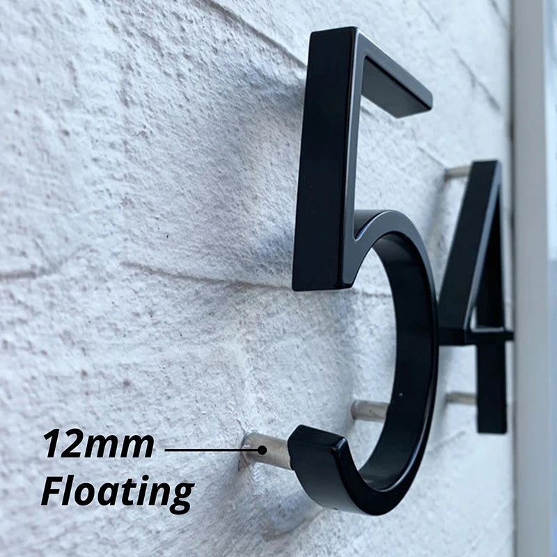 1pc 125mm Floating House Number Outdoor