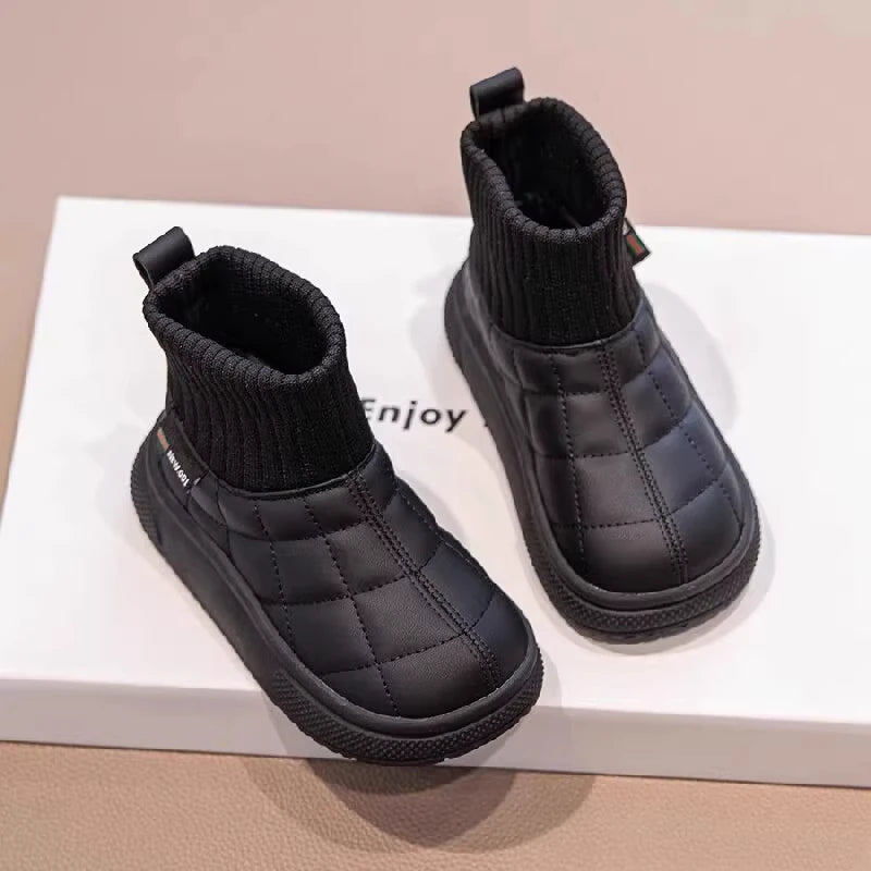 Snow 2-18 Years Old Padded Thickened Cotton Soft Non-slip Kids Sock Boots