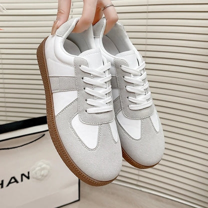 Casual Lace Up Flats Tennis  Walking Sneakers