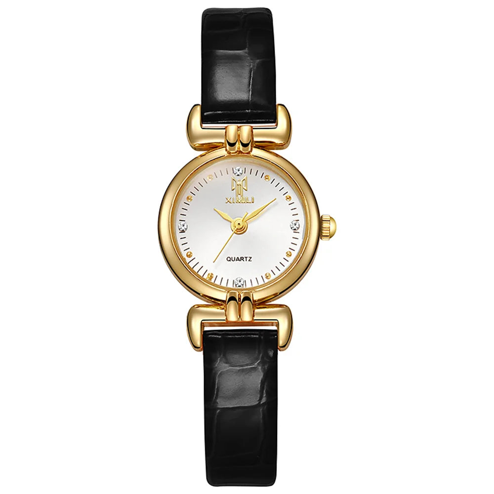 Small Simple Diamonds Quartz Wristwatch