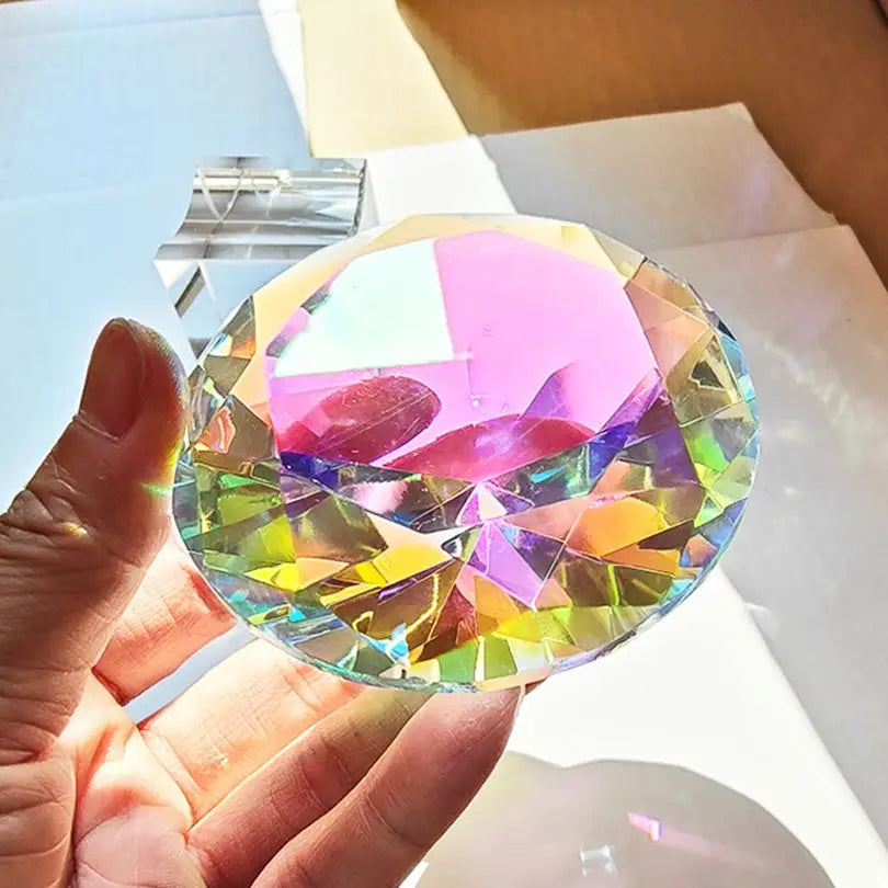30-80mm AB Colorful K9 Crystal Diamond Rainbow Make