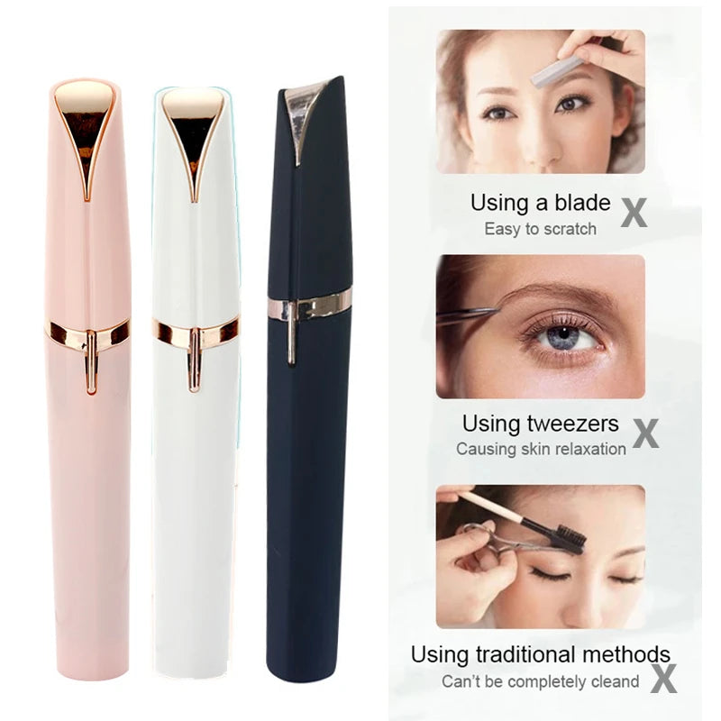 Electric Eyebrow Trimmer Eye Brow Shaper Pencil Face Hair Remover