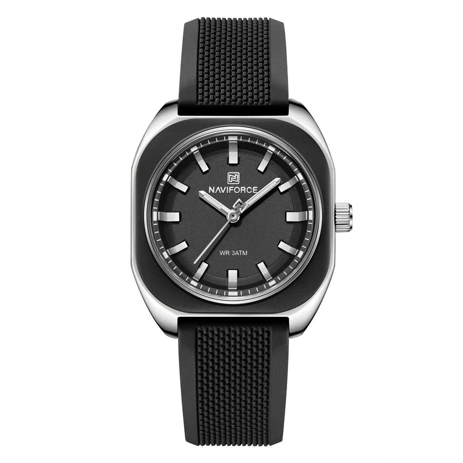 DANA Elegant Polygon Quartz Silicone Watch