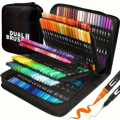 Vibrant Double Ended Watercolor Markers Art Set